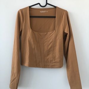 Abercrombie and Fitch Long Sleeve Crop Top
